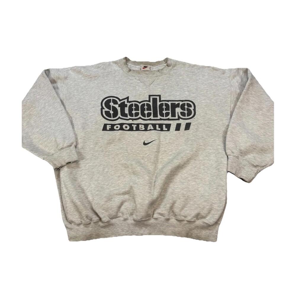Vintage Nike Pittsburgh Steelers Pullover Sweatshirt Workout 90s Men’s Large‎
